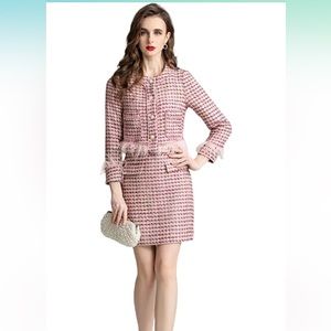 brand new top and skirt tweed set!